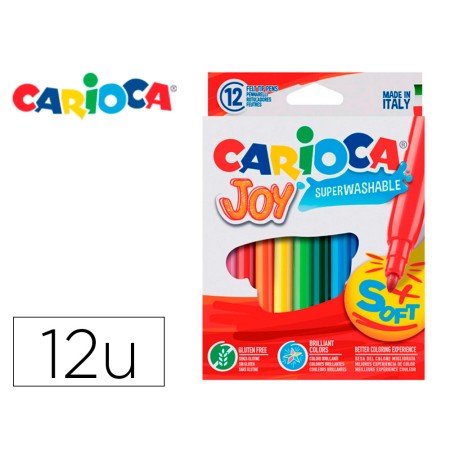 Marcador Carioca Joy Caixa de 12 Cores