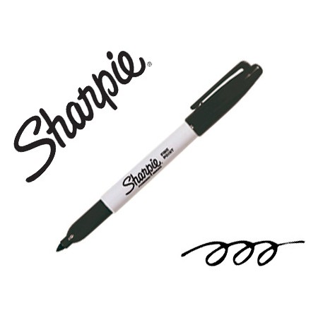 Marcador Sharpie Permanente Ponta Fina Preta