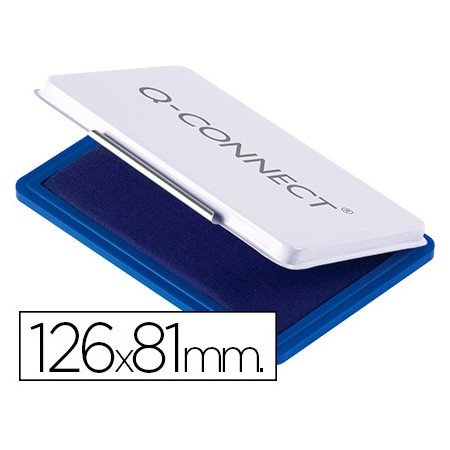 Almofada Para Carimbo Q-Connect 126X81 Mm Azul