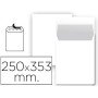 Envelope Bolsa Folio Prolongado Branco 250X353 Mm Tira de Silicone Pack de 25 Unidades