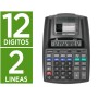 Calculadora de Secretaria com Impressora Ecra Papel 12 Digitos Impressao Bicolor Preta 225X158X56 Mm