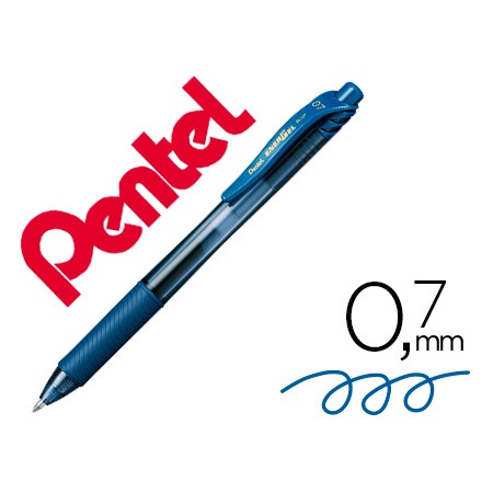 Roller Pentel Energel Bl107 0,7 Mm Azul Marinho