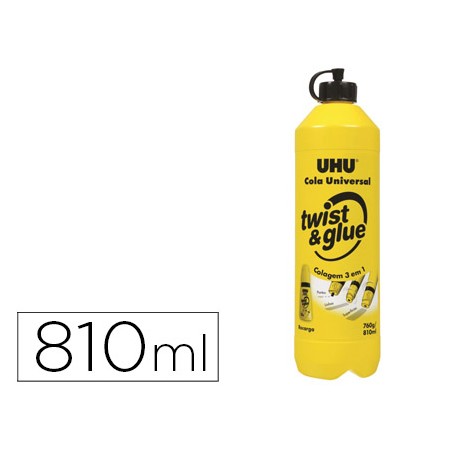 Cola UHU Twist & Glue com Solventes Recarga 810 Ml