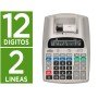 Calculadora de Secretaria com Impressora Ecra Papel 12 Digitos Impressao Bicolor Branca 225X158X56 Mm