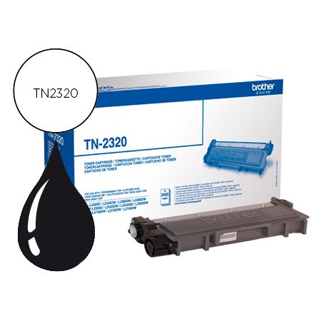 Toner Brother Tn-2320 Dcpl2520Dw Dcpl2540Dn Mfcl2700Dw Mfcl2720Dw Mfcl2740Dw Preto 2600 Pag