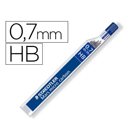 Minas Staedtler Mars Micro Grafite 0,7 Mm Hb Tubo com 12 Minas