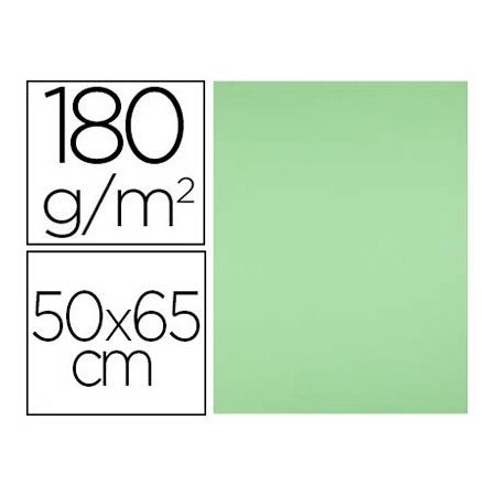 Cartolina 50X65 Cm 180 Gr Verde Erva Pack de 25 Unidades