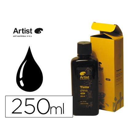 Tinta Da China Artist Preta Frasco 250 Ml