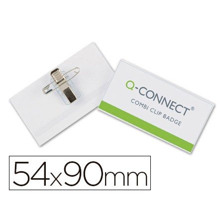 Identificador Q-Connect com Mola E Alfinete Kf17458 54X90 Mm