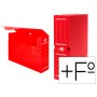 Caixa Para Arquivo Definitivo Polipropileno Vermelha Formato 387X275X105 Mm