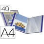 Capa Catalogo 40 Bolsas Din A4 Azul