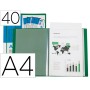 Capa Catalogo 40 Bolsas Din A4 Verde Translucido