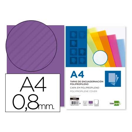 Capa de Encadernacao Polipropileno Ondulado Din A4 0.8 Mm Pack de 50 Unidades