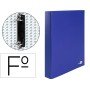 Capa de Aneis Paper Coat Forro Pvc 2 Aneis 25 Mm Azul