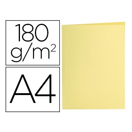 Classificador Din A4 Amarelo Pastel 180Gr