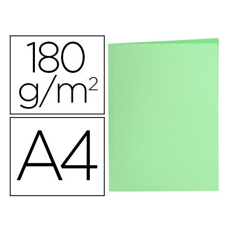 Classificador Din A4 Verde Pastel 180Gr