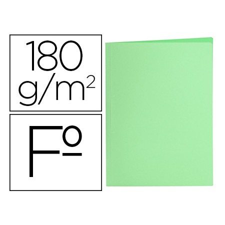 Classificadores Folio Verde Pastel 180G/M2