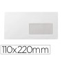 Envelope N 3 Branco Din Americano Janela Direita 110X220 Mm Tira de Silicone Embalagem de 25 Unidades