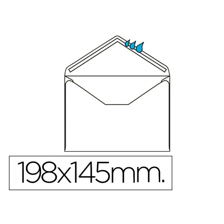 Envelope Oficio Prolongado Branco 145X200 Mm Engomado Pack de 250 Unidades