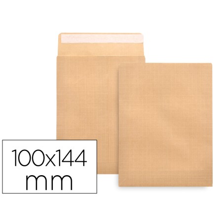 Envelope Salarios Castanho 100X150Mm Sem Janela Pack de 1000 Unidades