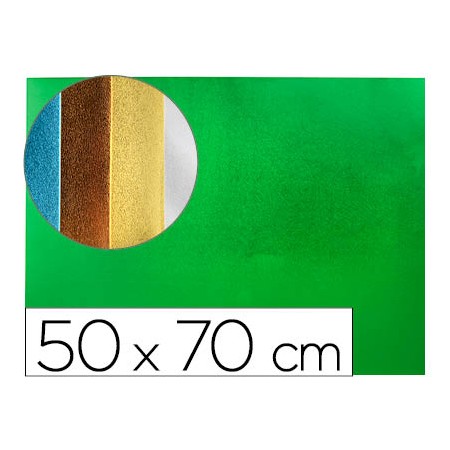 Goma Eva 50X70 Cm Espessura 2 Mm Metalizada Verde