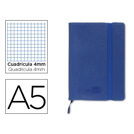 Livro Apontamentos Quadriculado Din A5 Azul