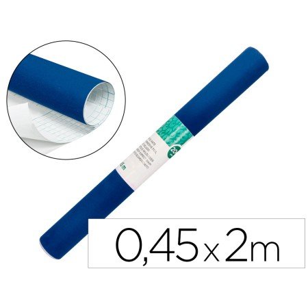 Rolo Adesivo Unicolor Azul Brilho Rolo de 0,45 x 2 Mt