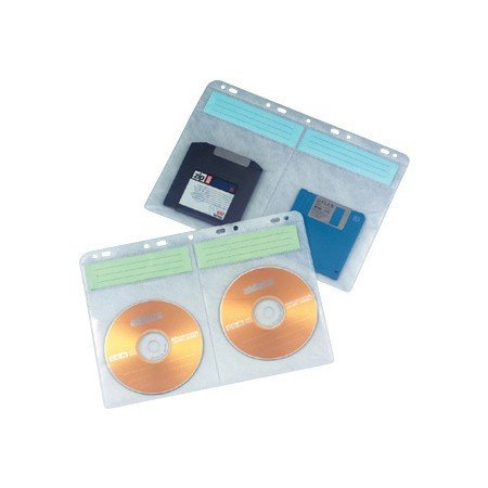 Bolsa Q-Connect Para Cd / Dvd 9 Furos Para Arquivo Medidas: 20X28 Cm Pack 10 Bolsas