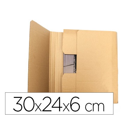Caixa Para Embalar Livro Q-Connect Medidas 300X240X60 Mm Espessura Cartao 3 Mm