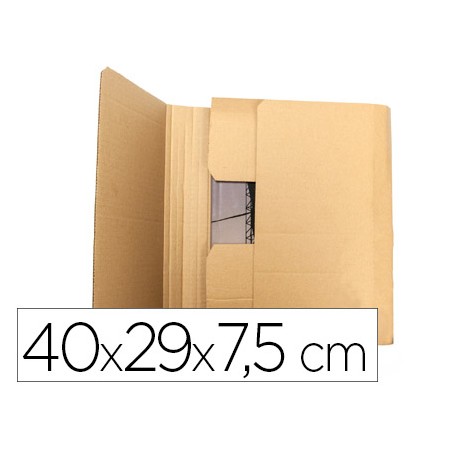 Caixa Para Embalar Livro Q-Connect Medidas 400X290X75 Mm Espessura Cartao 3 Mm