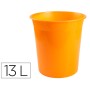 Cesto Plastico Q-Connect Laranja Translucido 13 Litros