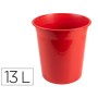 Cesto Plastico Q-Connect Vermelho Opaco 13 Litros