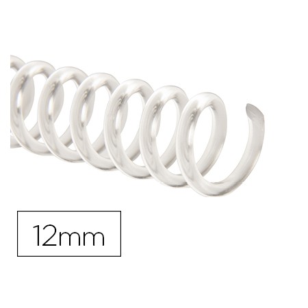 Espiral Q-Connect de Plastico Transparente 32 5:1 12Mm 1,8Mm Caixa de 100 Unidades