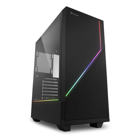 sharkoon rgb flow atx box 2xusb3.0 sem fonte