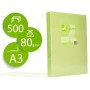 Papel de Cor Q-Connect Din A3 80 Gr Verde Neon Embalagem de 500 Folhas