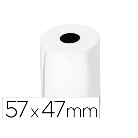 Rolo Termico Para Impressora Q-Connect 57 Mm Largura x 47Mm Diametro Para Maq de Cartao de Credito Sem Bisfenol em 70 Gr