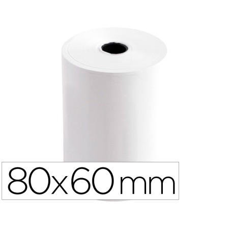 Rolo Termico Para Impressora Q-Connect 80 Mm Largura x 60 Mm Diametro Sem Bisfenol em Papel de 70 Gr
