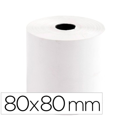 Rolo Termico Para Impressora Q-Connect 80 Mm Largura x 80 Mm Diametro Sem Bisfenol em Papel de 70 Gr