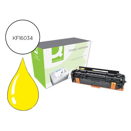 Toner Q-Connect Compativel Hp Ce412A Cor Laserjet M351A / 451Dn / 451Dw / 451Nw / 375Nw / 475Dn / 475Dw Amarelo 2.600 Pa