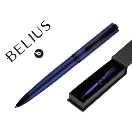 Roller Belius Turbo Aluminio Azul E Preto Tinta Azul Caixa Design