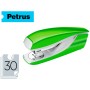 Agrafador Petrus Mod 635 Wow Verde Metalizado Capacidade 30 Folhas