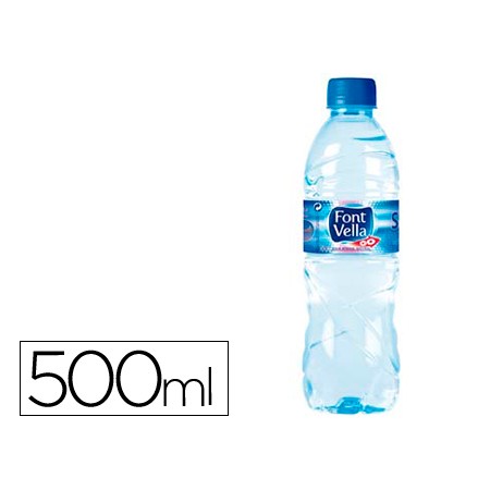 Agua Mineral Natural Font Vella Garrafa de 500Ml