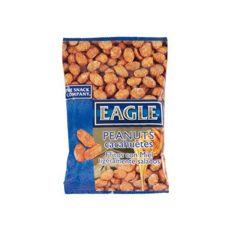 Amendoins Fritos com Mel Eagle Snacks Ligeiramente Salgados 75G