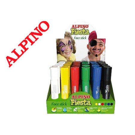 Baton Maquilhagem Alpino Festa Face Stick Expositor de 36 Unidades Cores Sortidas