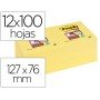 Bloco de Notas Adesivas Post-It Super Sticky 76X127 Mm com 6 Blocos Amarelo Canario