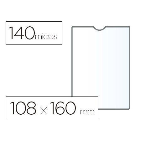 Bolsa Catalogo Esselte Plastico 140 Microns Medidas 108X160 Mm
