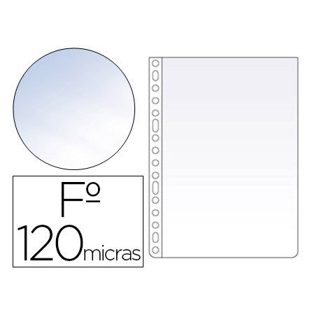 Bolsa Catalogo/Mica Esselte Folio Polipropileno 120 Microns Cristal Caixa de 100 Unidades