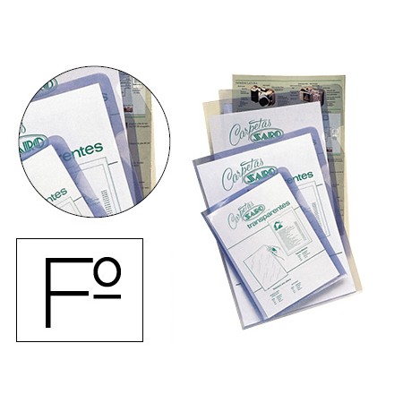 Bolsa Dossier Saro Pvc Folio 280 Microns Transparente