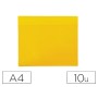 Bolsa Tarifold Magnetica Din A4 Vertical Identificacao Palets E Prateleiras Amarelo Pack de 10 Unidades