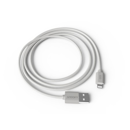 Cabo Groovy USB 2.0 A Apple Lightning Comprimento 1 Metro Cor Branco